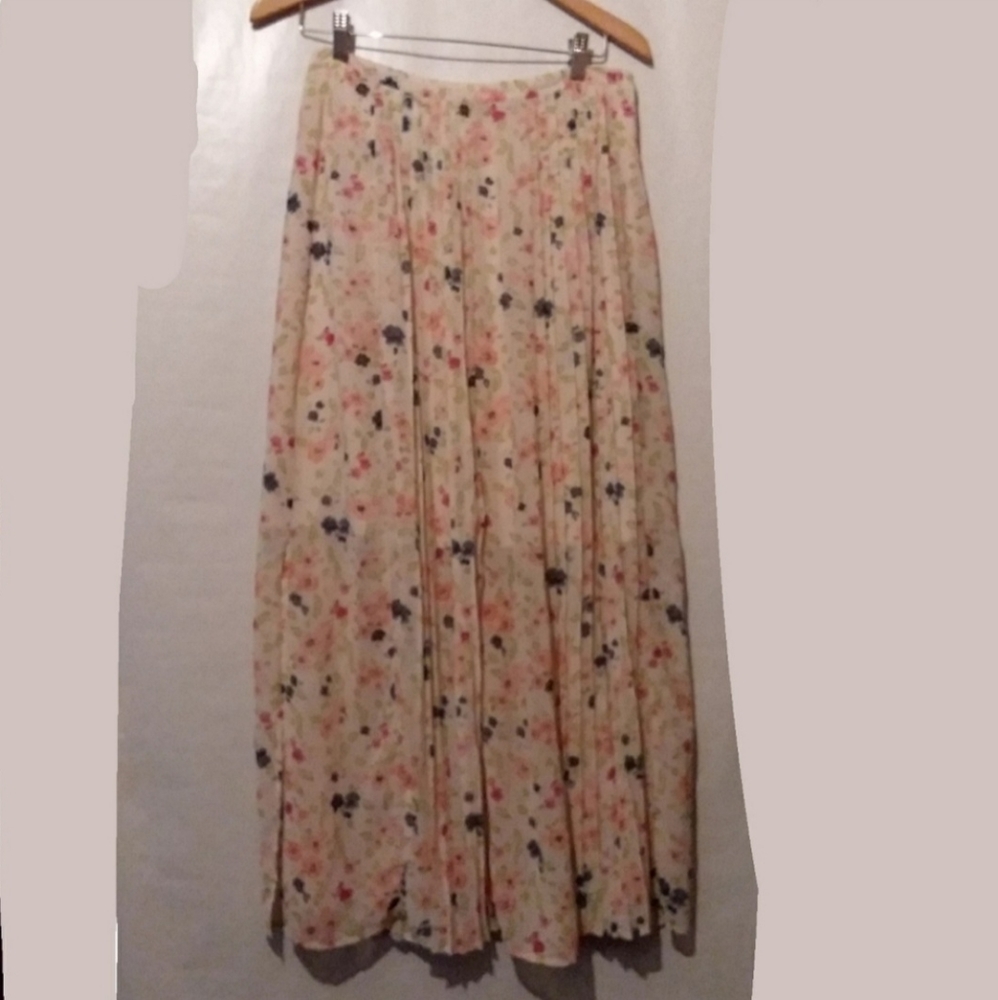 Cato Floral Maxi Skirt Size 6 (Medium)